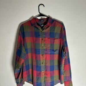 Lee Multicolor Plaid Button Down Shirt
